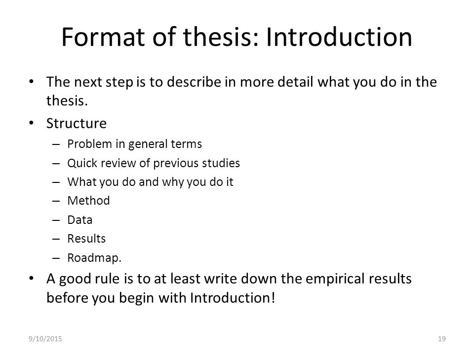 How to write a dissertation introduction